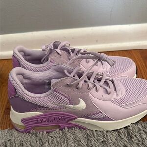 Nike Purple Air Max Sneakers with Mesh Upper